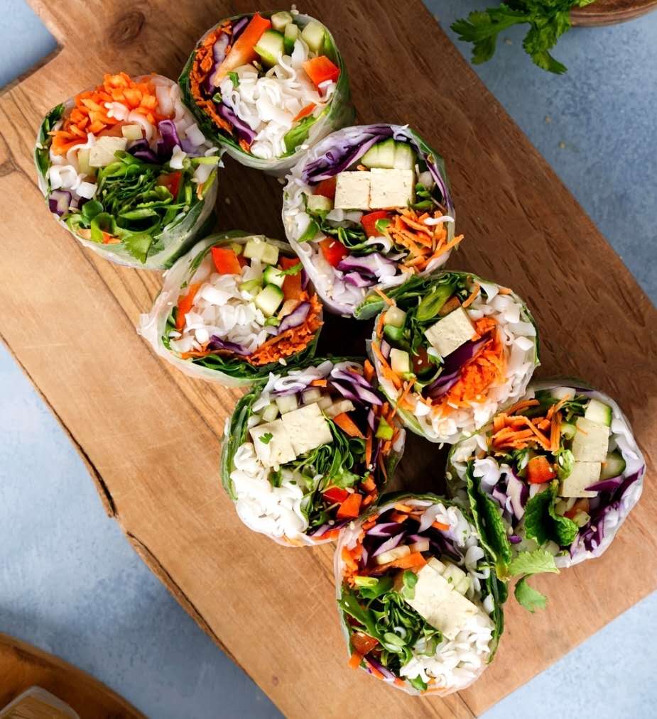 11. Rijst papier tofu roll