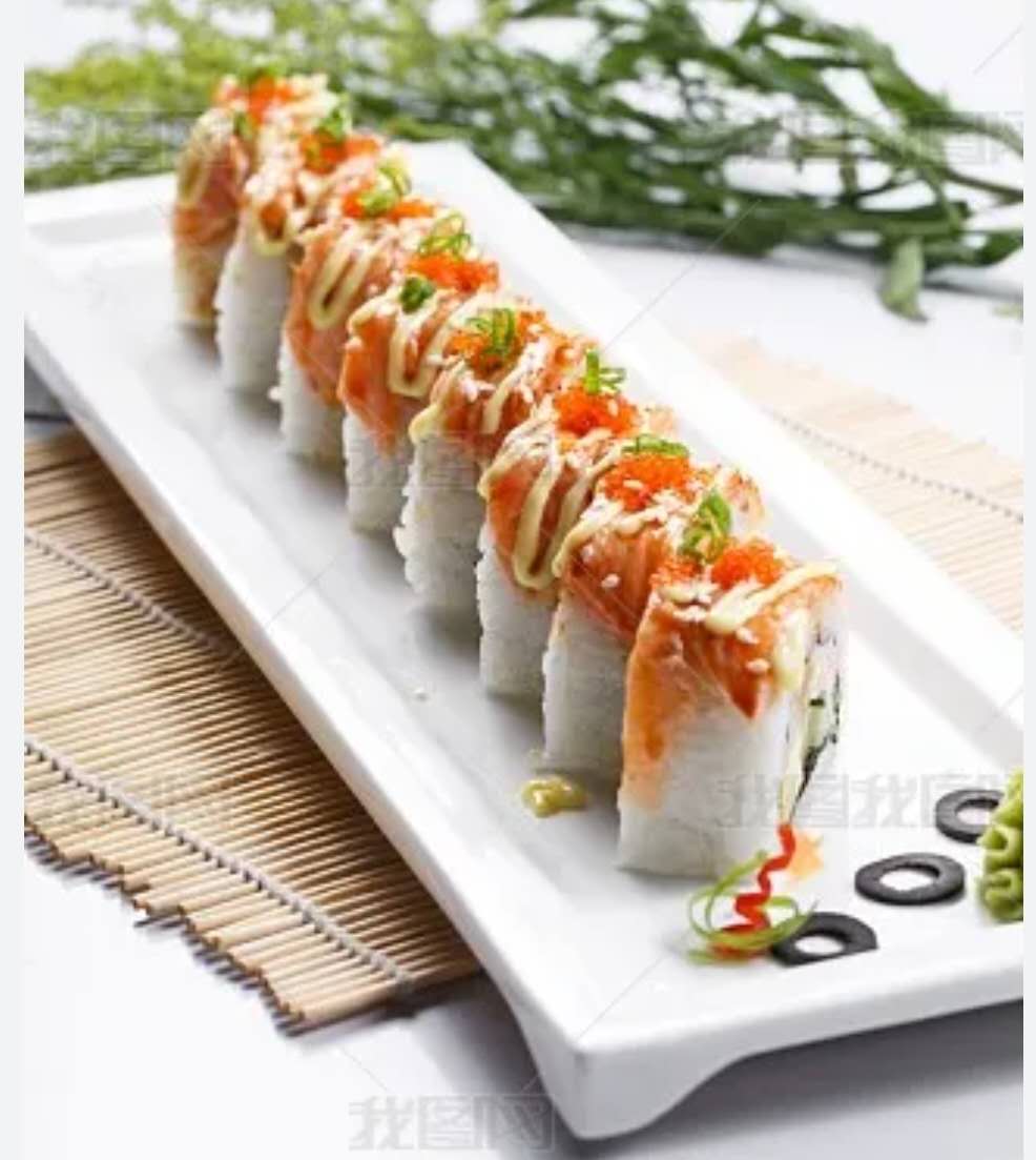 6. Gerookte zalm kip roll