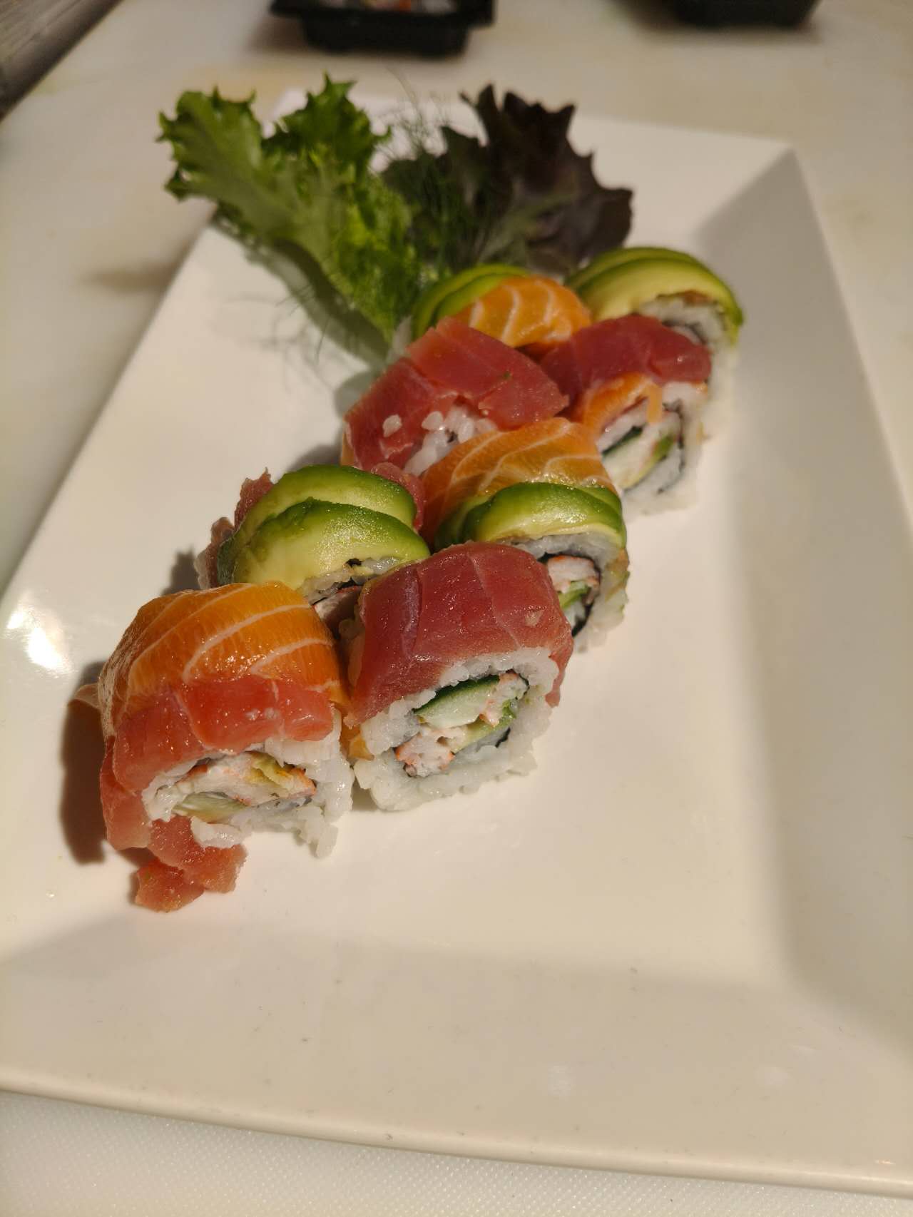 8. Rainbow roll